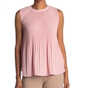 ADRIANNA PAPELL Pleated Sleeveless Top Size M